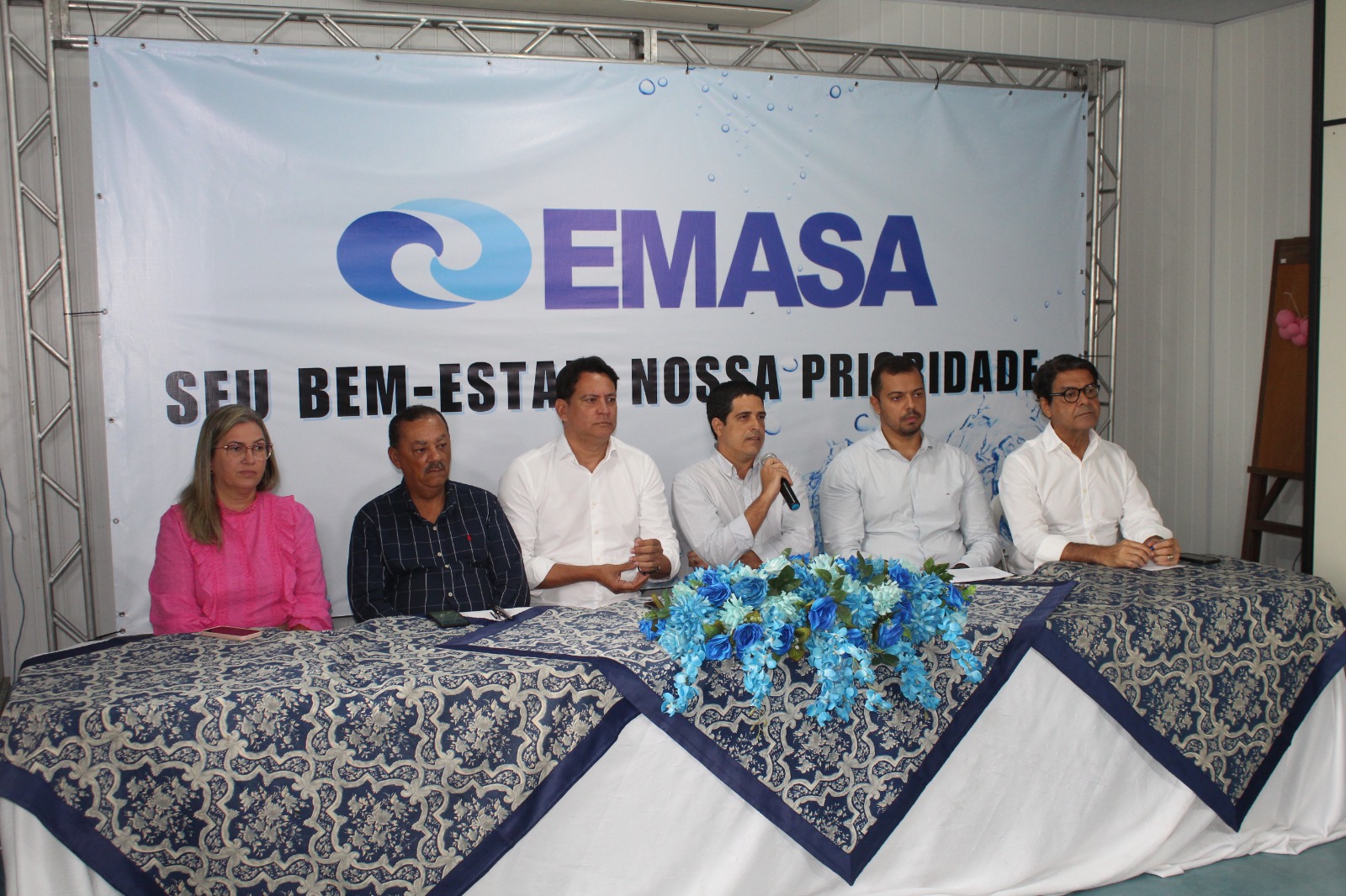 Nova direção da EMASA, expôs as novas propostas para os funcionários da empresa durante encontro vitual.