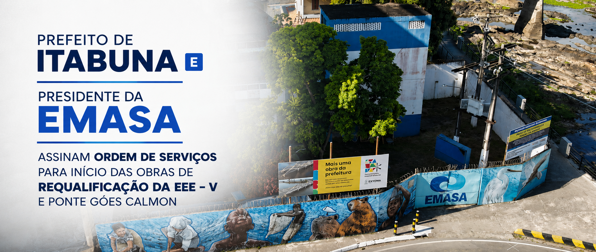 Estação Elevatória de Esgoto - EEE - V, da EMASA, será totalmente reformada.