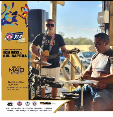 A 5° edição da Corrida de Rua Guardião Run, contará com música ao vivo para animar atletas e o público presente.